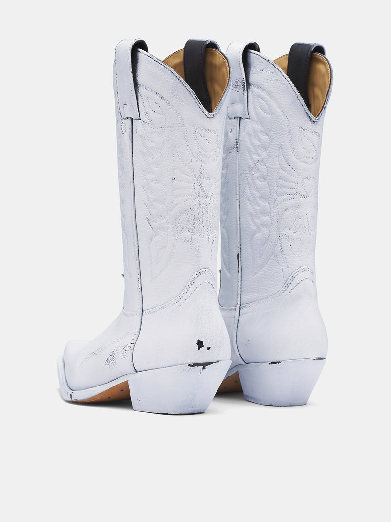 Florence Vintage Cowboy Boots (S66WW0093-P8299-WHITE)
