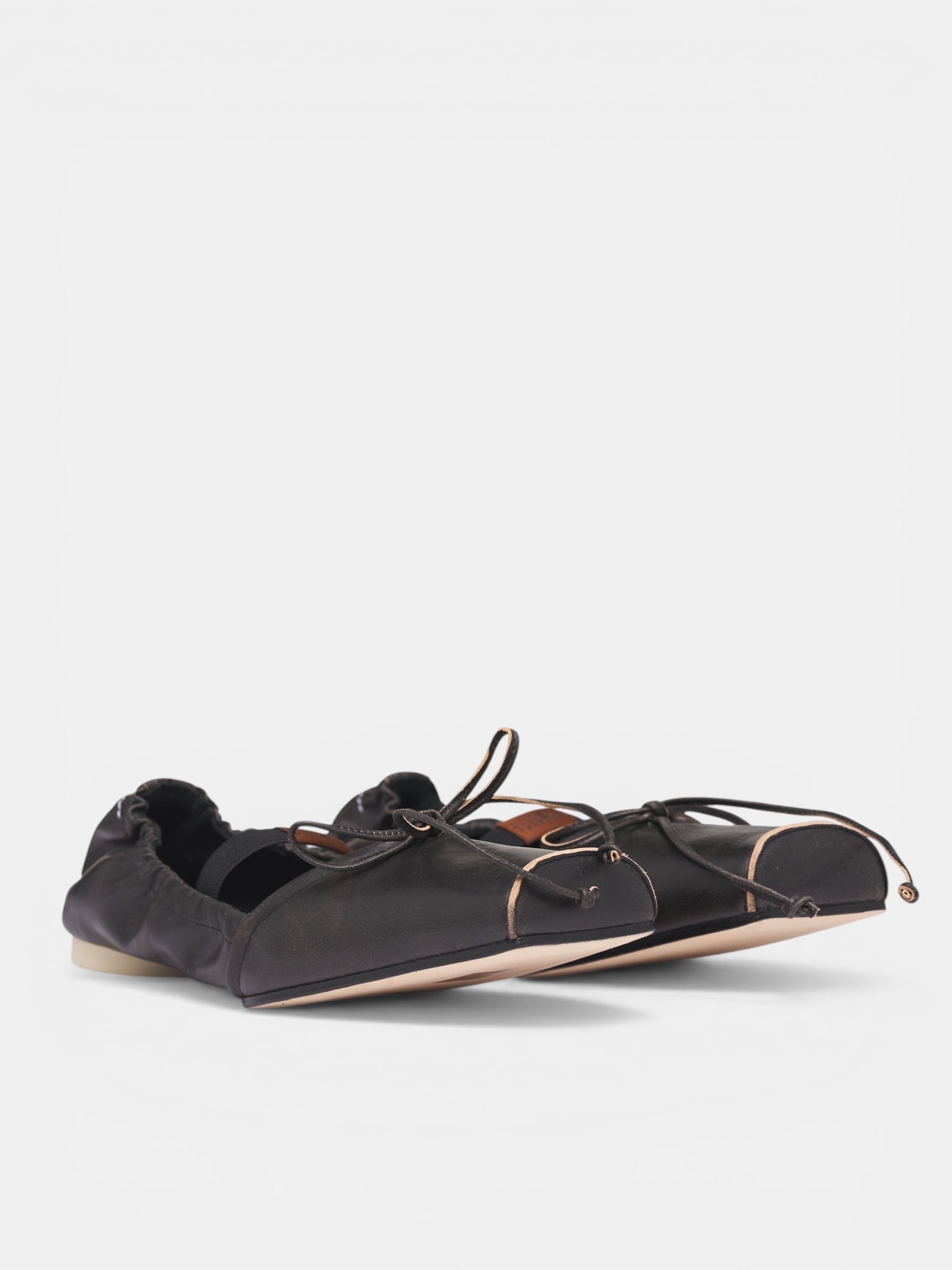 MM6 MAISON MARGIELA Square Toe Ballet Flats | H.Lorenzo - right front