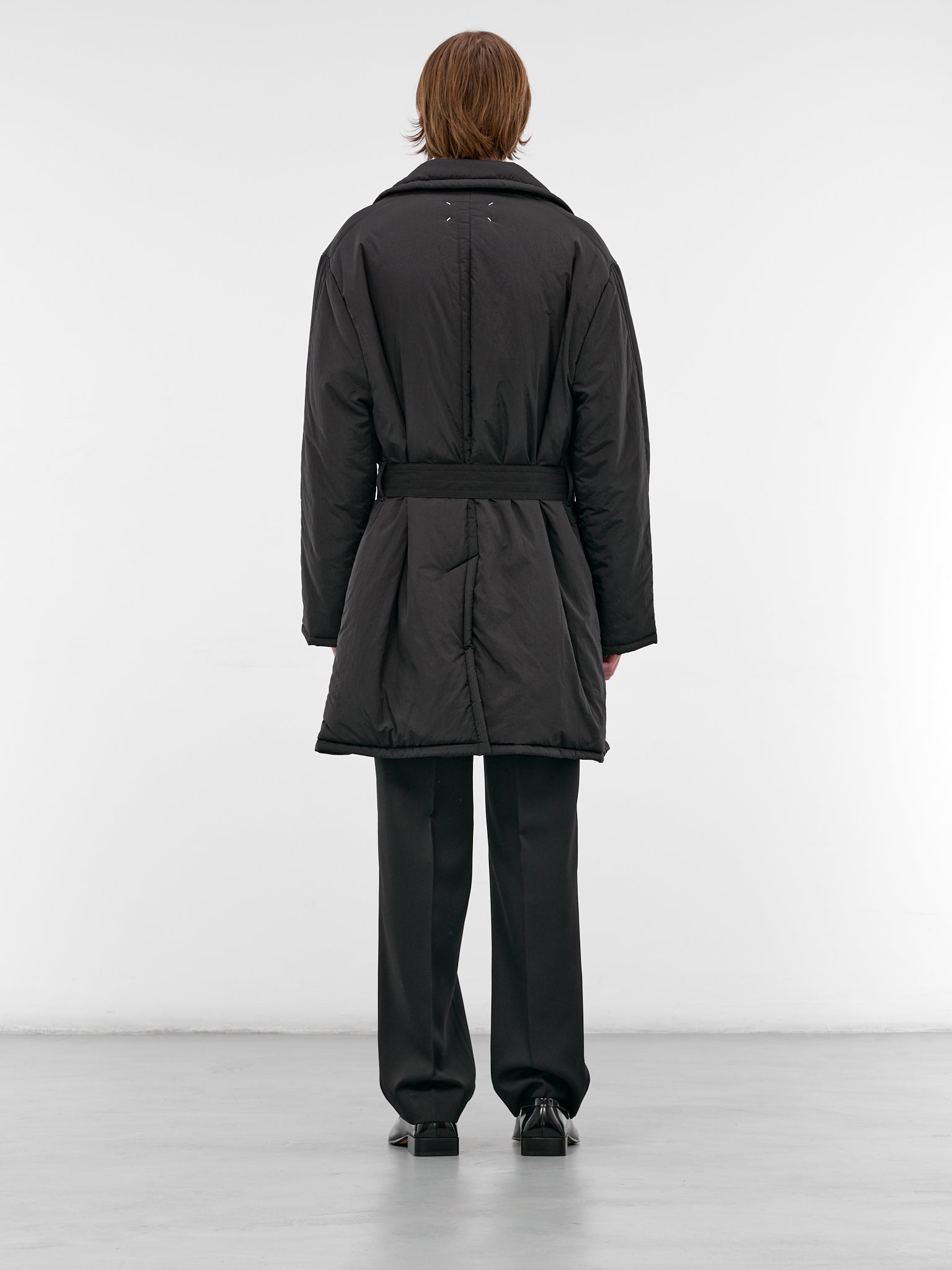 Black Nylon Caban Padded Coat (S67AM0108-M35579-900-BLACK)