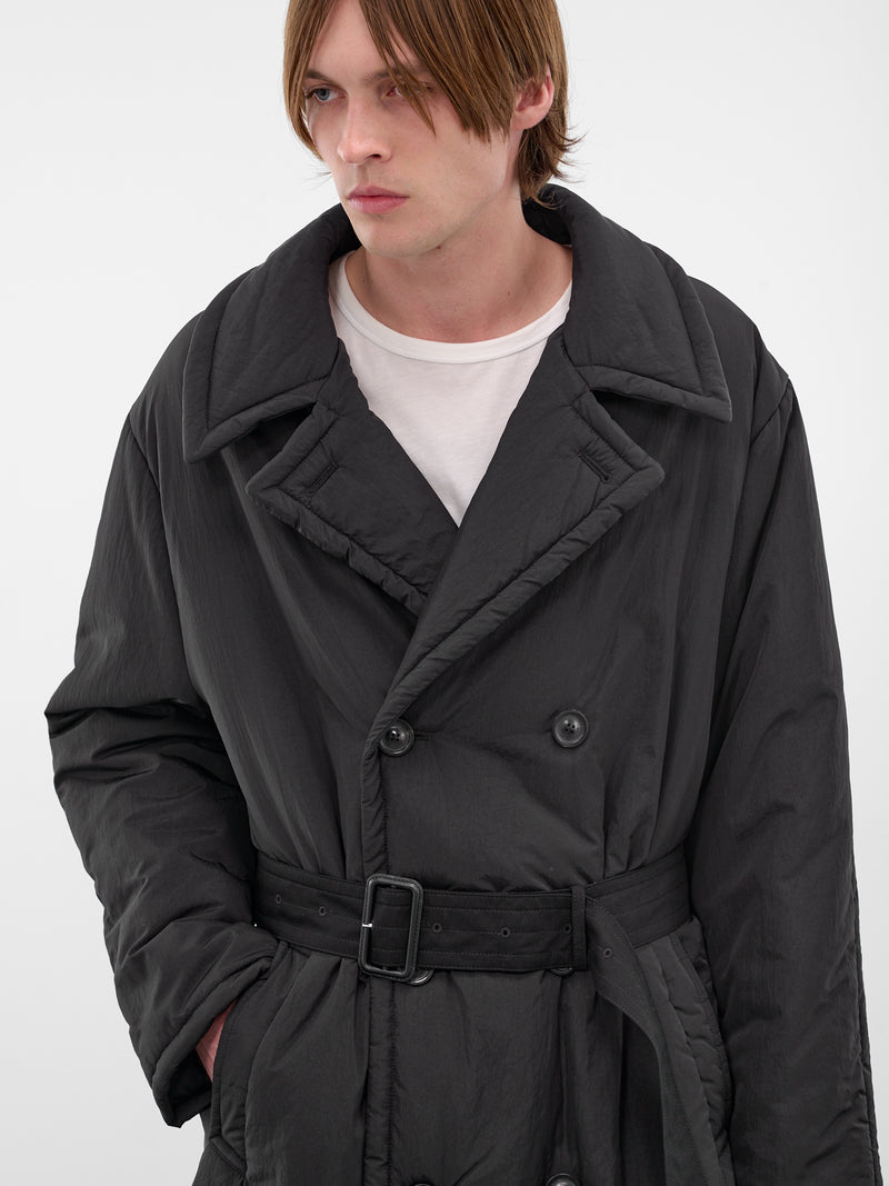 Black Nylon Caban Padded Coat (S67AM0108-M35579-900-BLACK)
