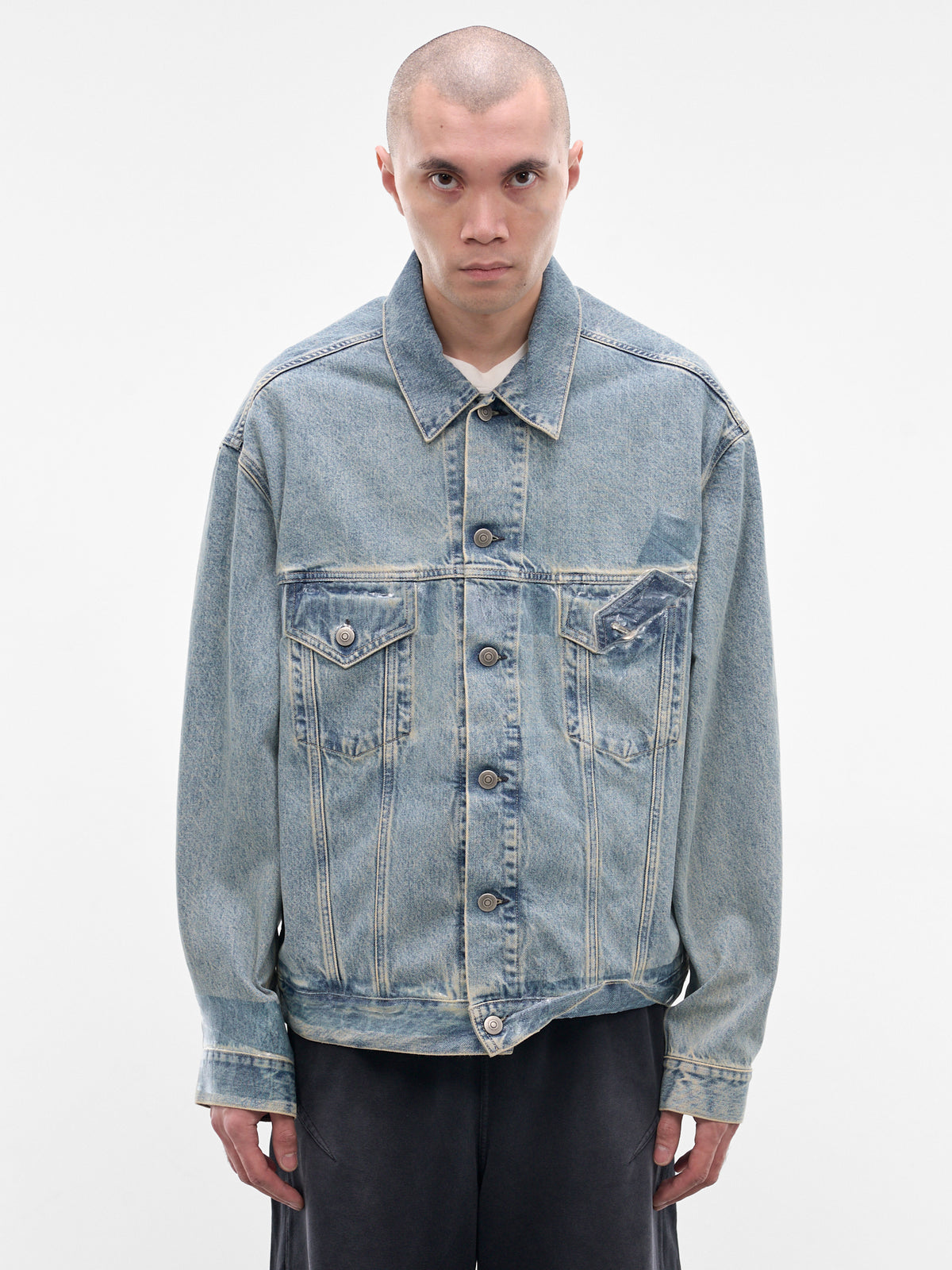 Blue Denim Taped Jacket (S67AM0109-M30066-962-BLUE)