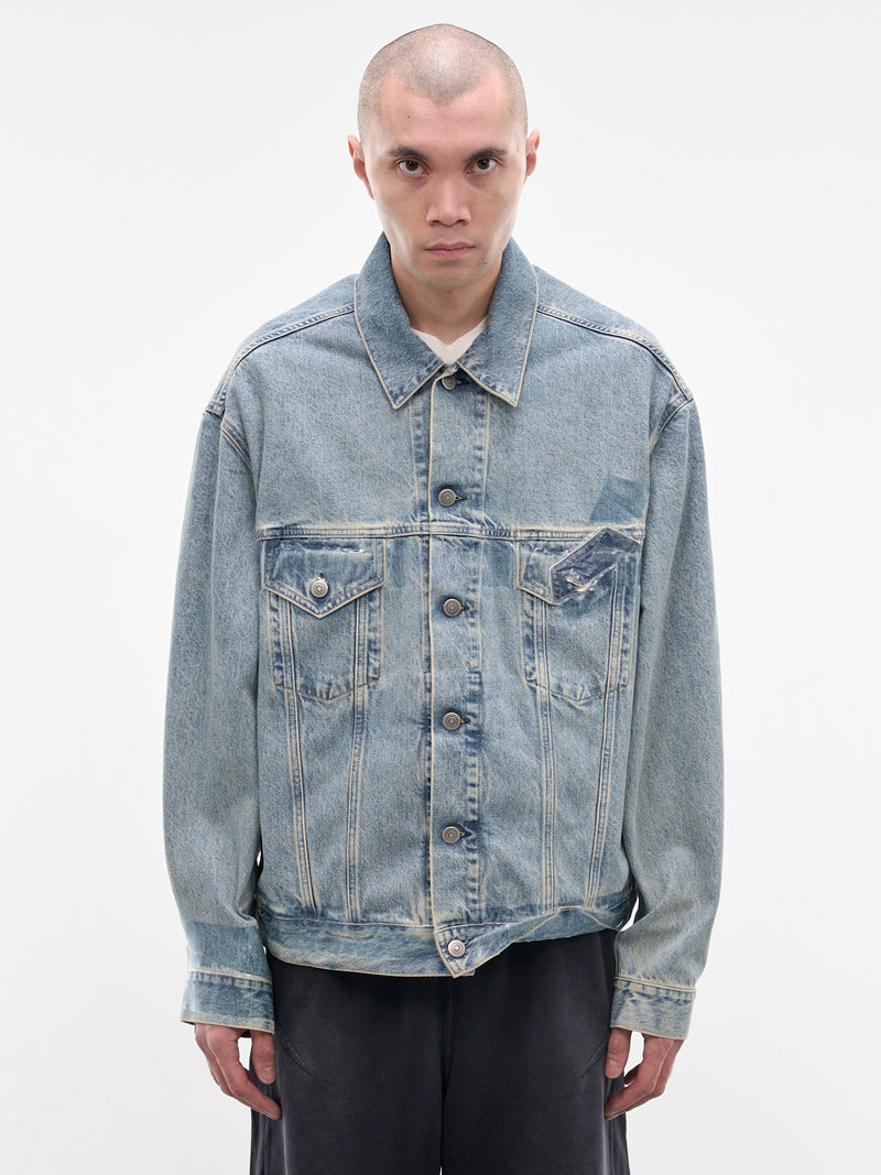 Blue Denim Taped Jacket (S67AM0109-M30066-962-BLUE)