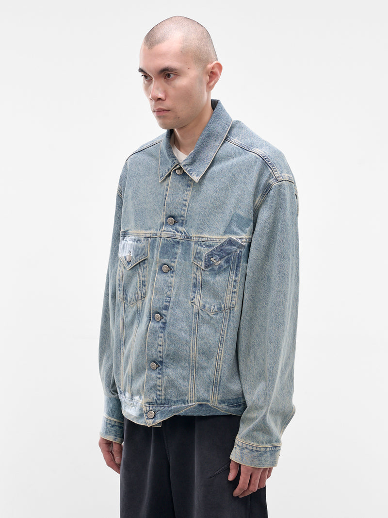 Blue Denim Taped Jacket (S67AM0109-M30066-962-BLUE)
