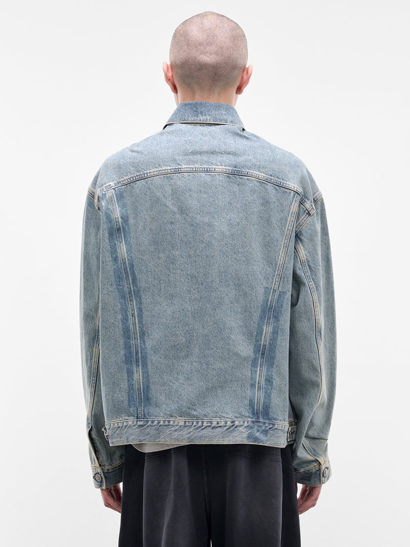 Blue Denim Taped Jacket (S67AM0109-M30066-962-BLUE)