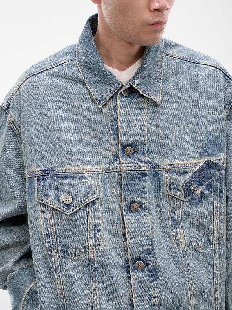 Blue Denim Taped Jacket (S67AM0109-M30066-962-BLUE)