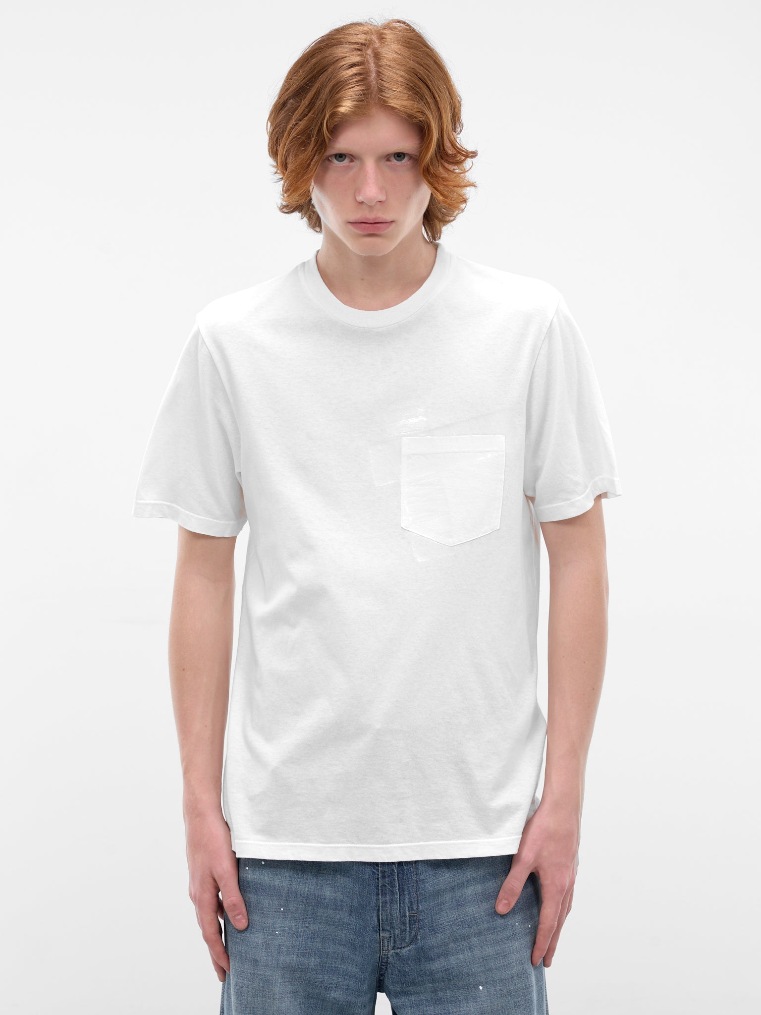 MAISON MARGIELA Tape Overlay Tee | H.Lorenzo - front