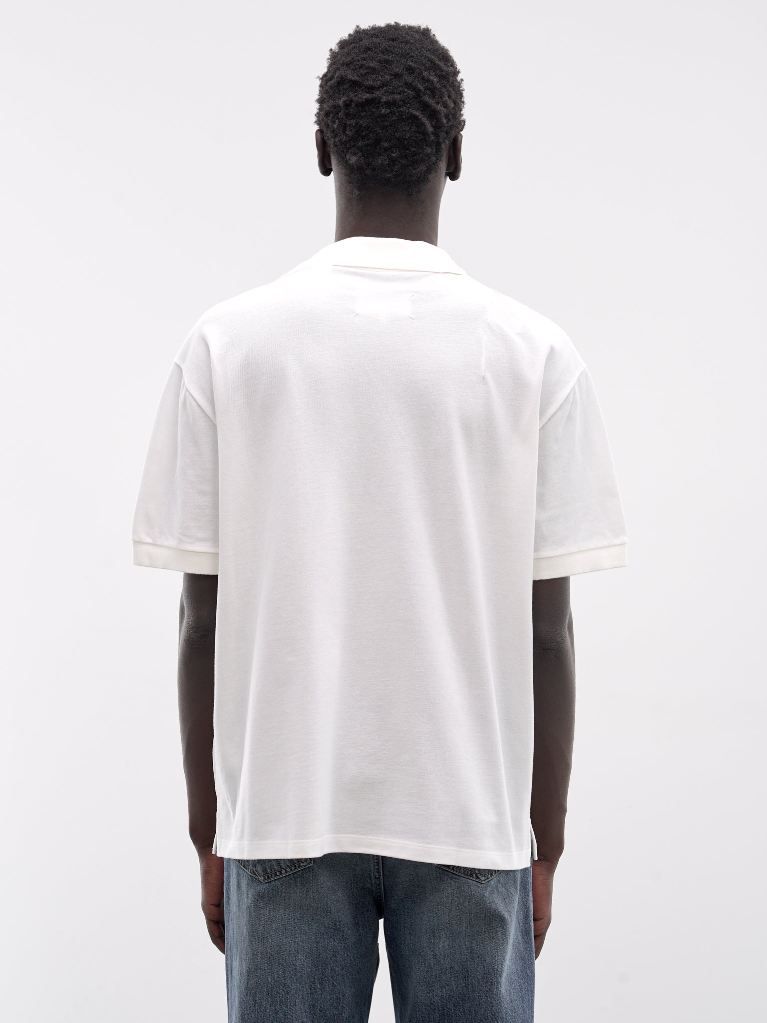 White Taped V-Neck Tee (S67GL0024-M20201-OFF-WHITE)