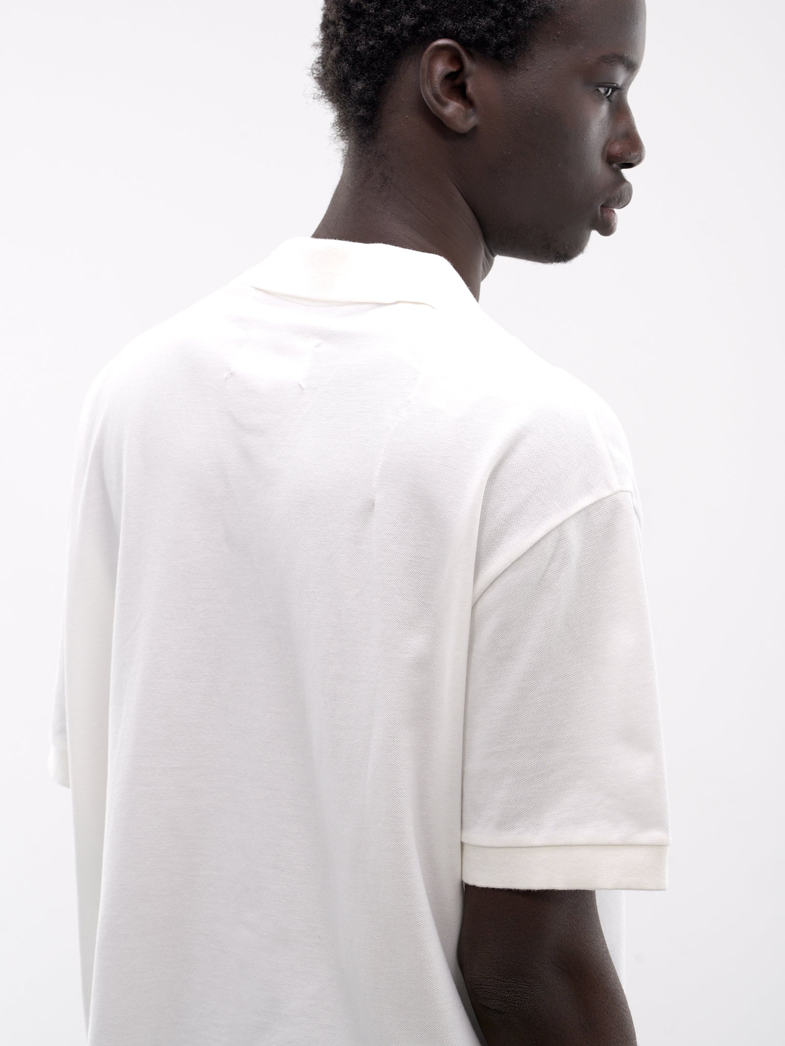 White Taped V-Neck Tee (S67GL0024-M20201-OFF-WHITE)