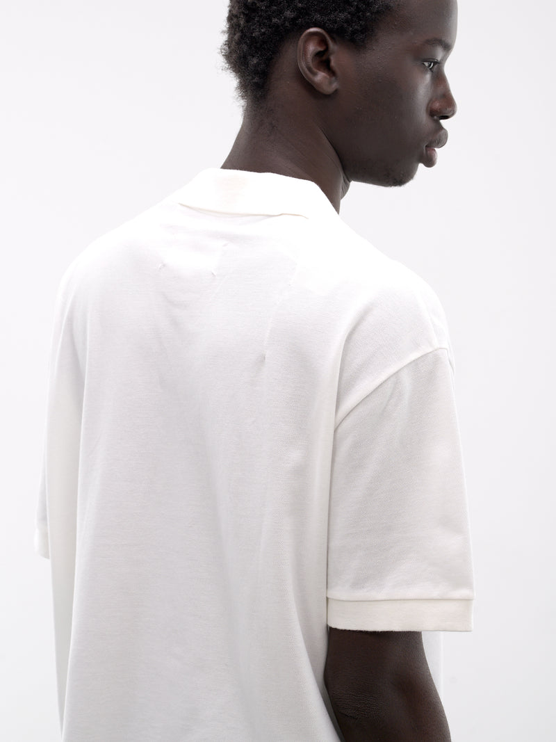 White Taped V-Neck Tee (S67GL0024-M20201-OFF-WHITE)