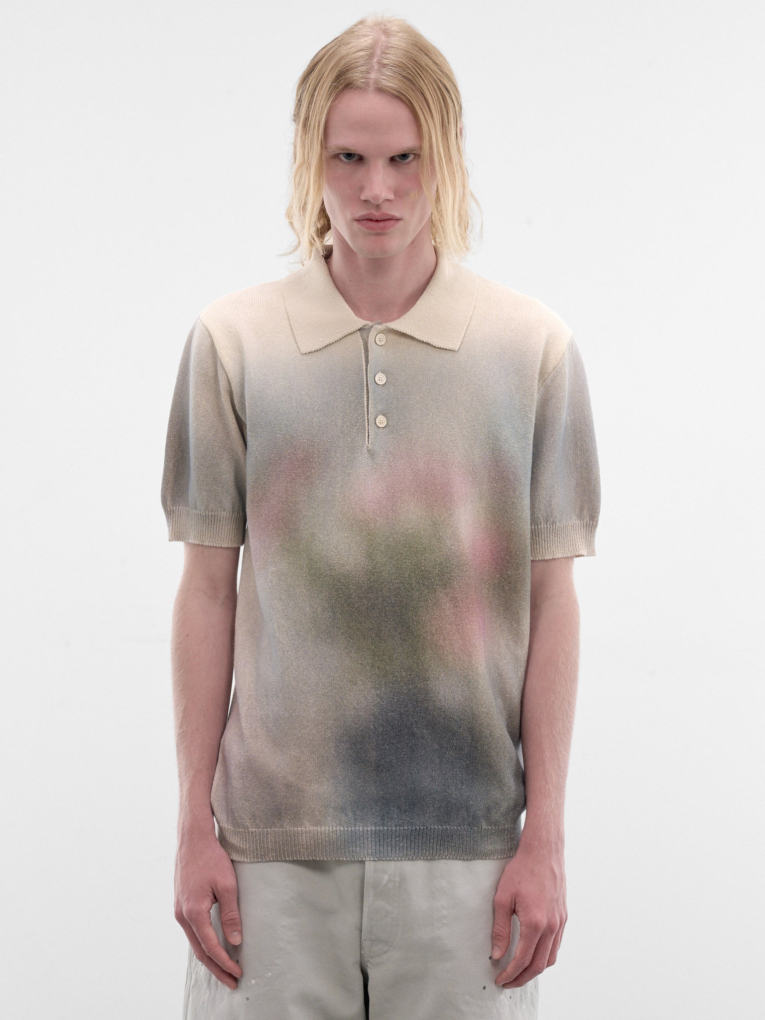 Gradient Knit Polo Sweater (S67GL0026-M13252-103S-MULTI)