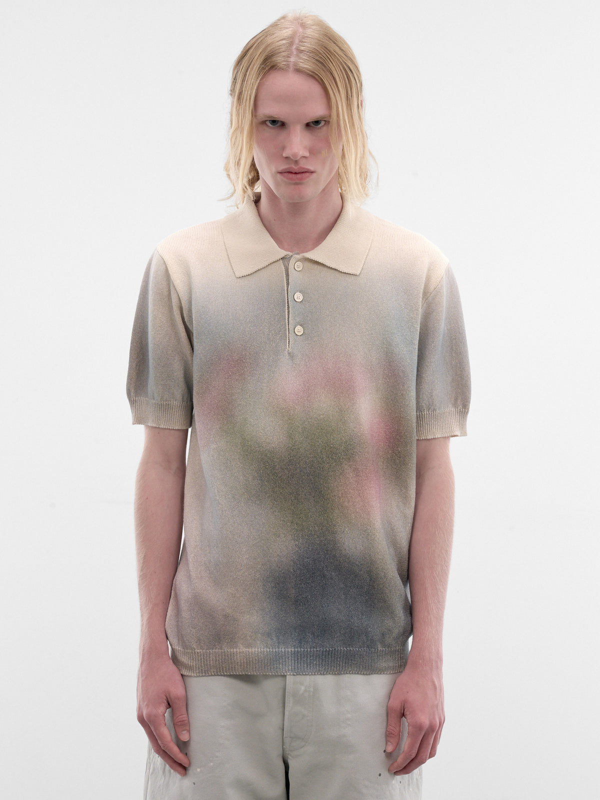 Gradient Knit Polo Sweater (S67GL0026-M13252-103S-MULTI)