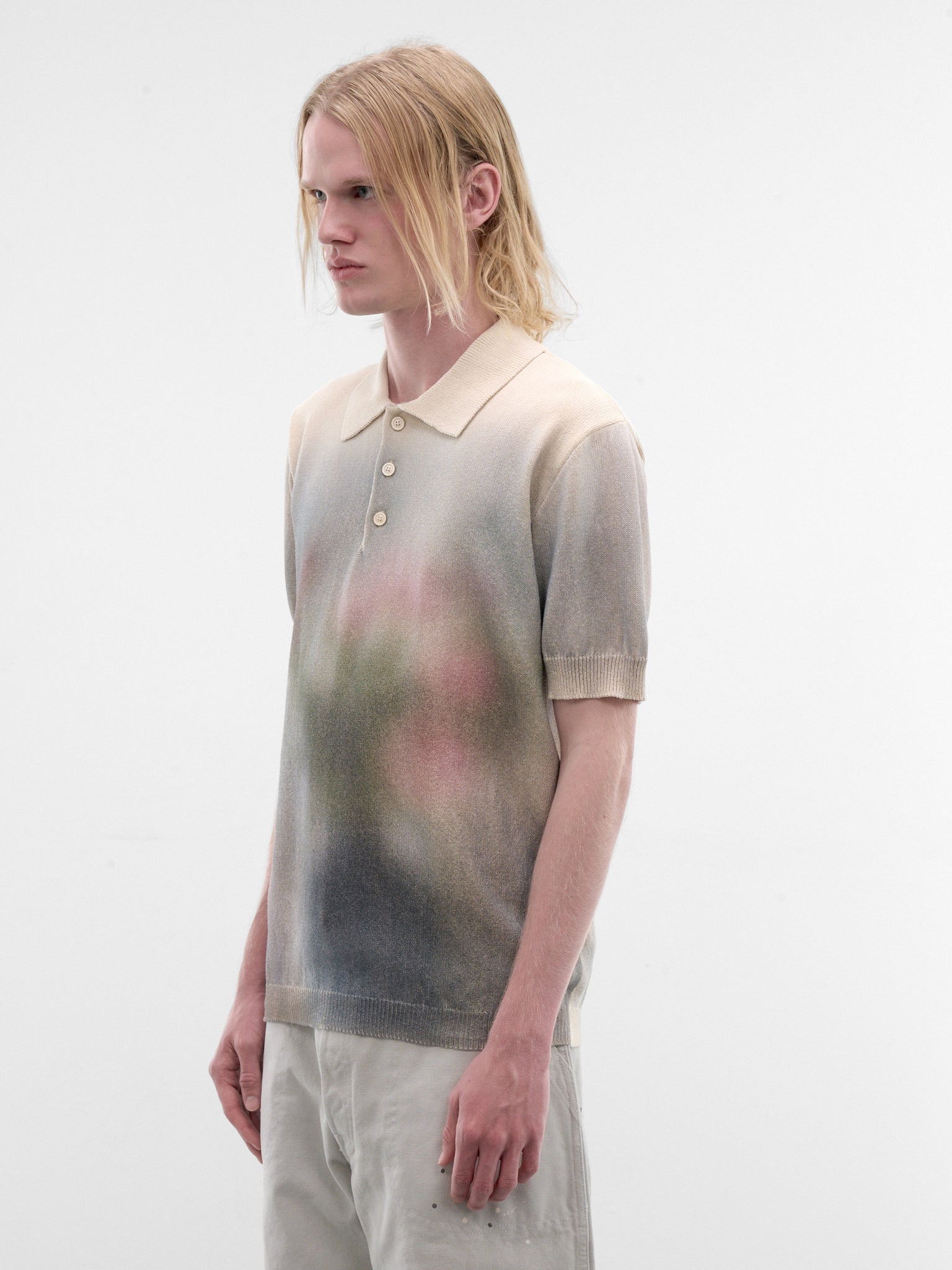 Gradient Knit Polo Sweater (S67GL0026-M13252-103S-MULTI)