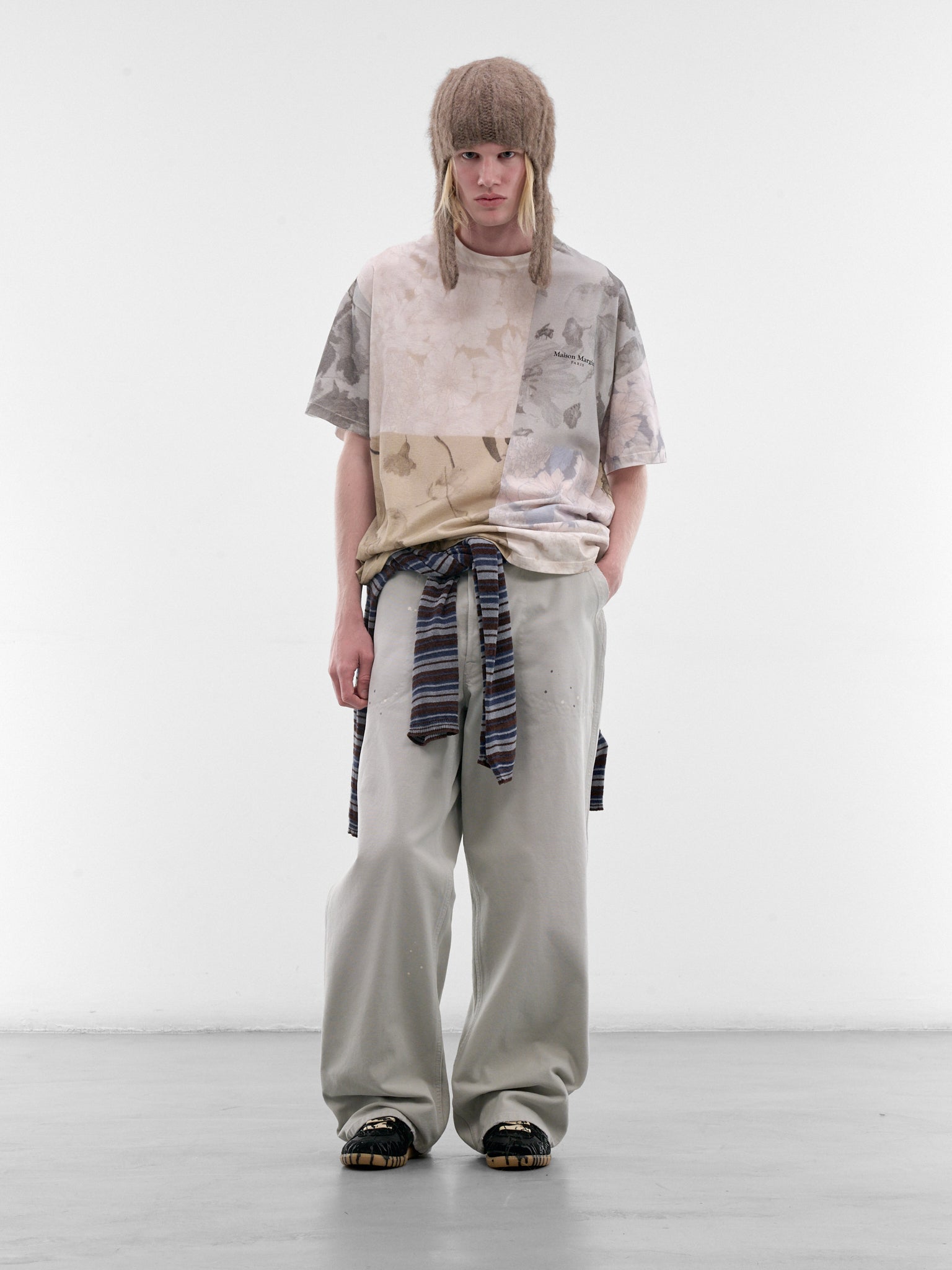 Gray Wide Workwear Trousers (S50KA0728-M35926-962-PEARL-GRE)