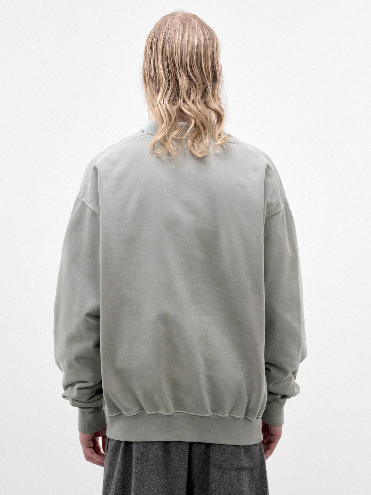 Celadon Cotton V-Neck Cardigan (S67GU0041-S25520-CELADON)