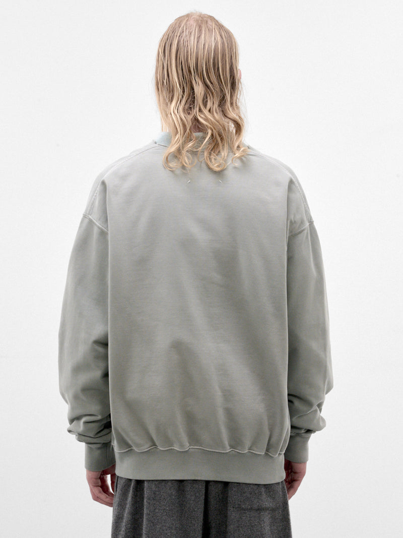 Celadon Cotton V-Neck Cardigan (S67GU0041-S25520-CELADON)