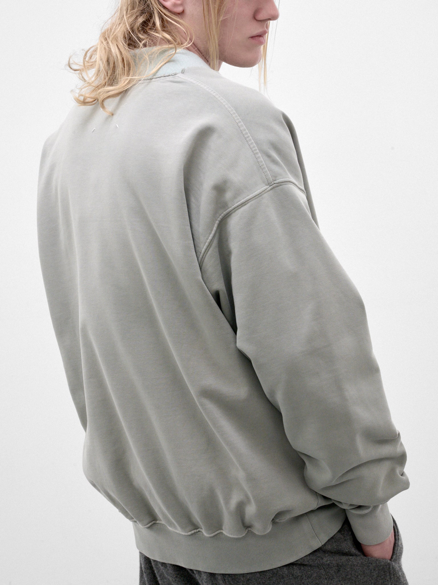 Celadon Cotton V-Neck Cardigan (S67GU0041-S25520-CELADON)
