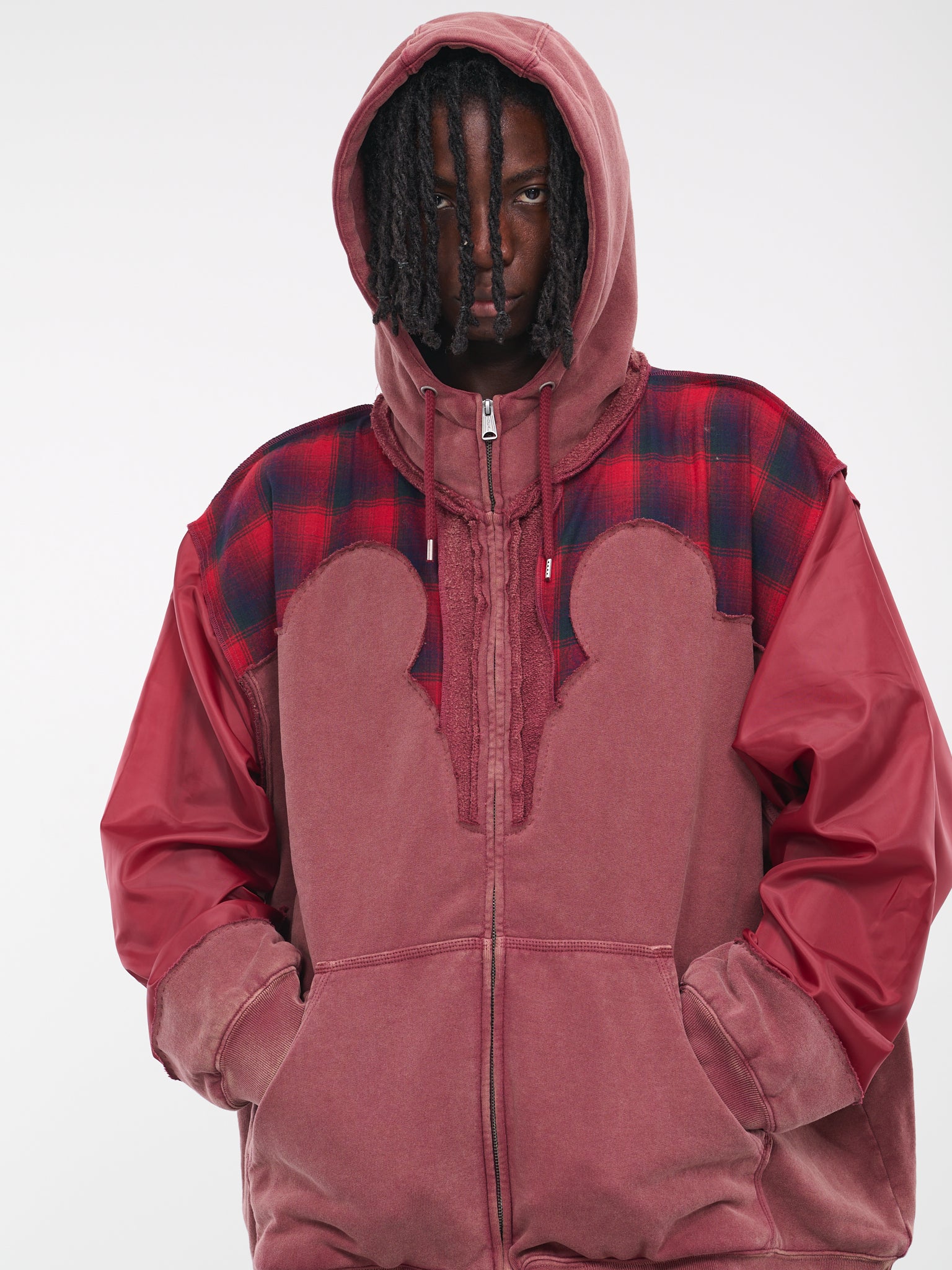 Pendleton Yoke Hoodie (S67HG0022-S25570-BURGUNDY)