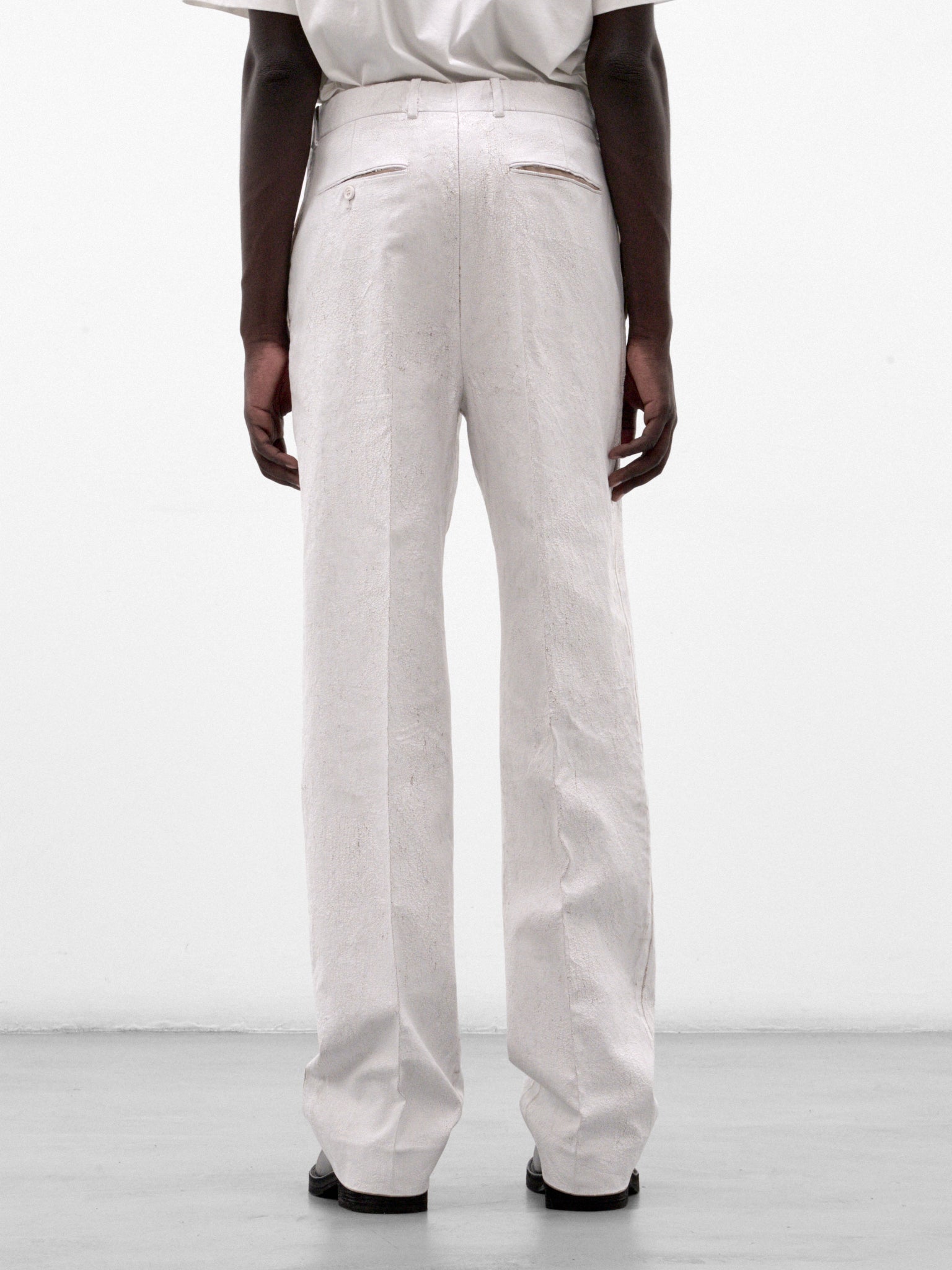 White Straight Leg Trousers (S67KA0107-M35524-WHITE)