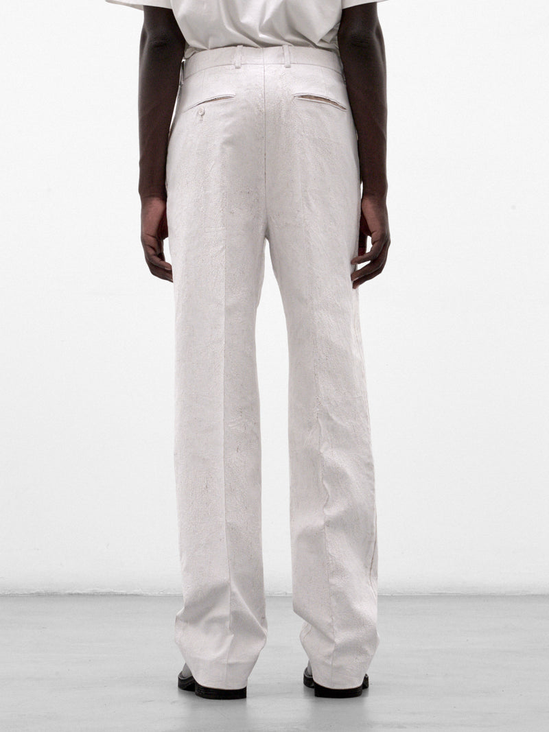 White Straight Leg Trousers (S67KA0107-M35524-WHITE)