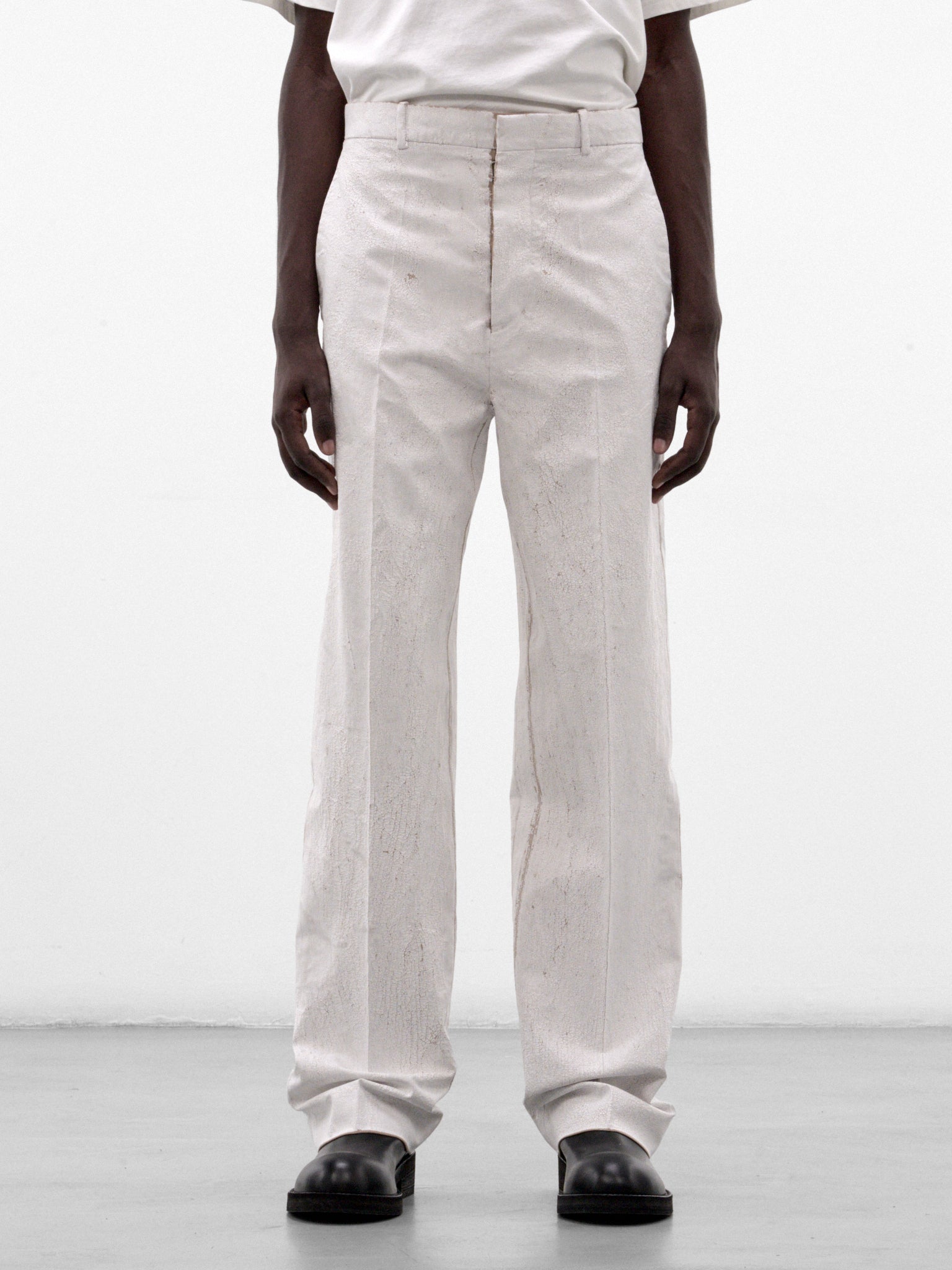 White Straight Leg Trousers (S67KA0107-M35524-WHITE)