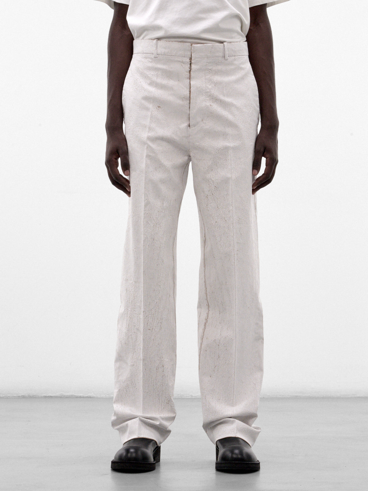 White Straight Leg Trousers (S67KA0107-M35524-WHITE)