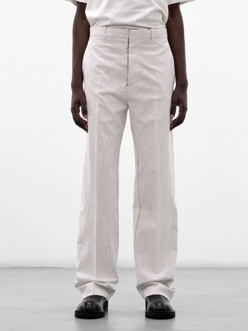 White Straight Leg Trousers (S67KA0107-M35524-WHITE)