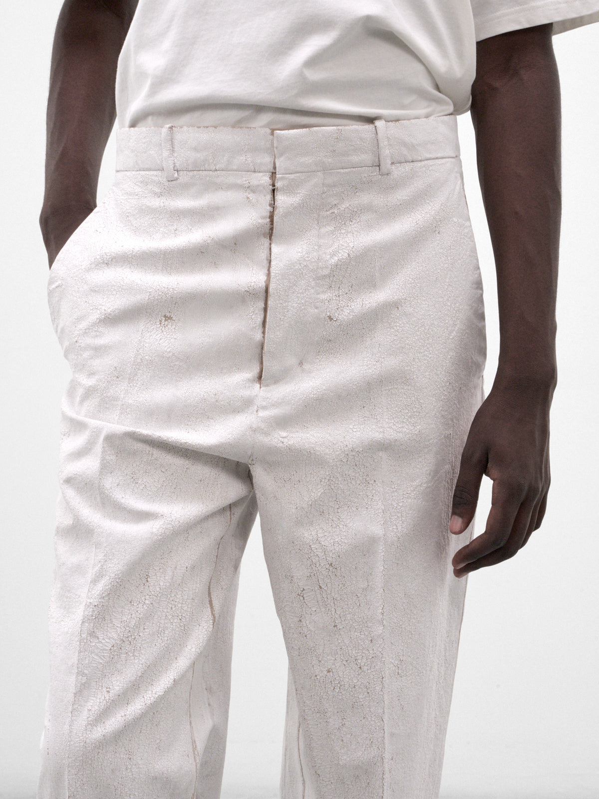 White Straight Leg Trousers (S67KA0107-M35524-WHITE)