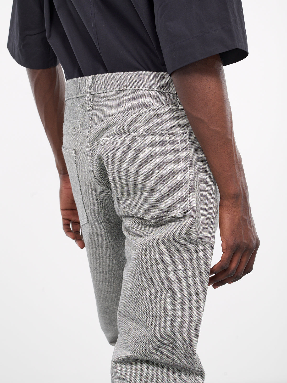 Mélange Five Pocket Trousers (S67LA0035-M30006-LIGHT-GREY)