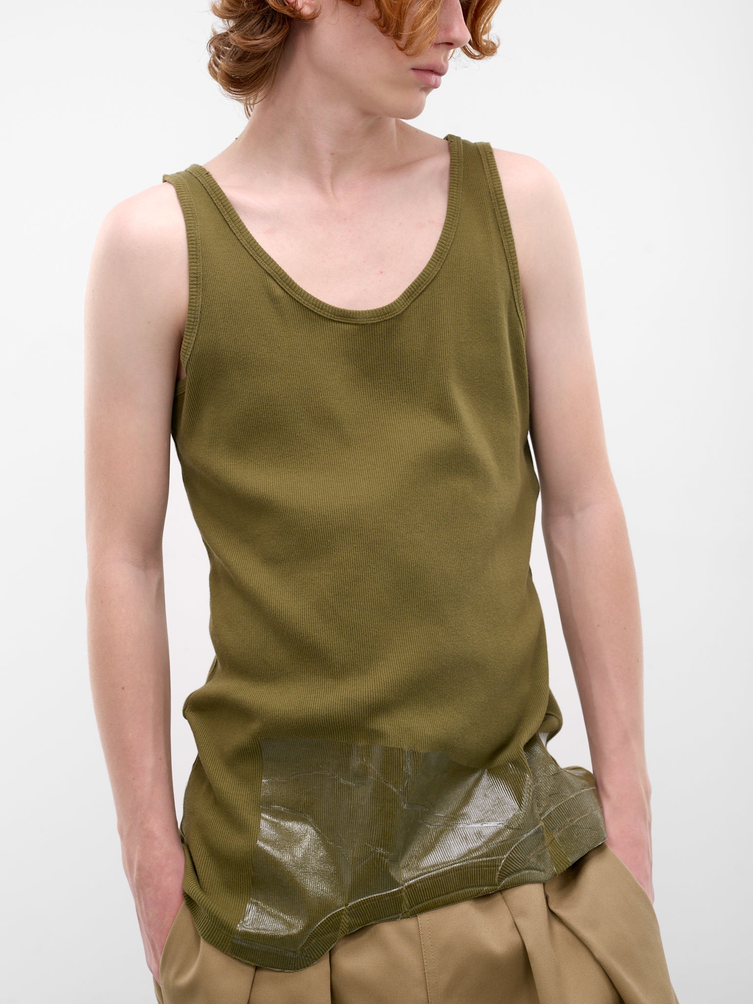 MAISON MARGIELA Tape Overlay Tank | H.Lorenzo - detail 2