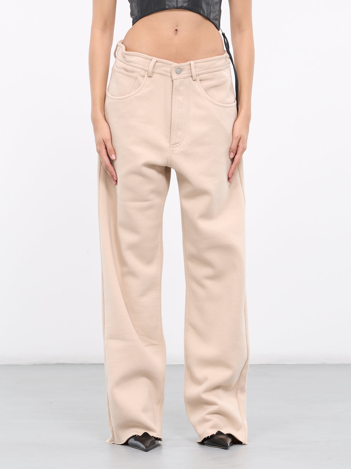 Raw Hem Trousers (S62LB0151-S25596-BEIGE)