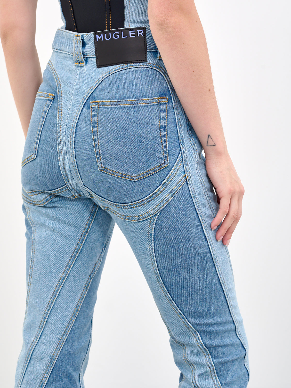 MUGLER Slit Spiral Jeans | H.Lorenzo - detail 2