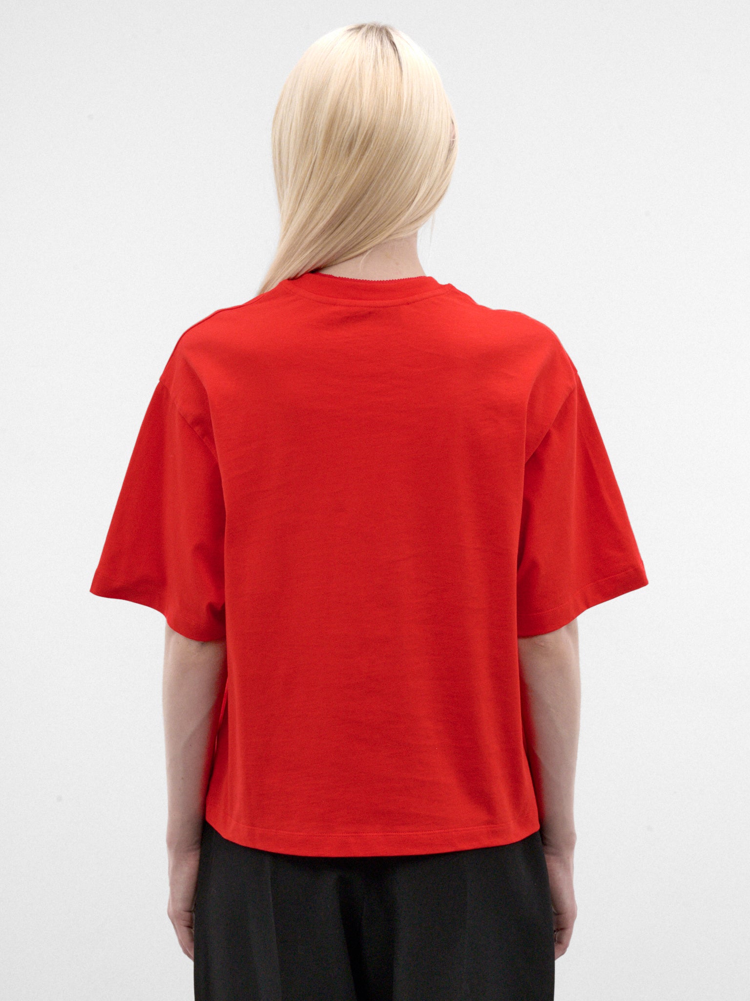 Red Cotton Lingerie Tee (S7-M-3047-2000-RED)