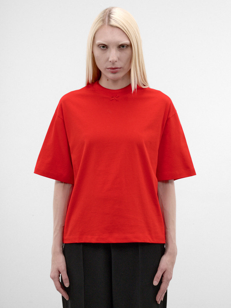 Red Cotton Lingerie Tee (S7-M-3047-2000-RED)