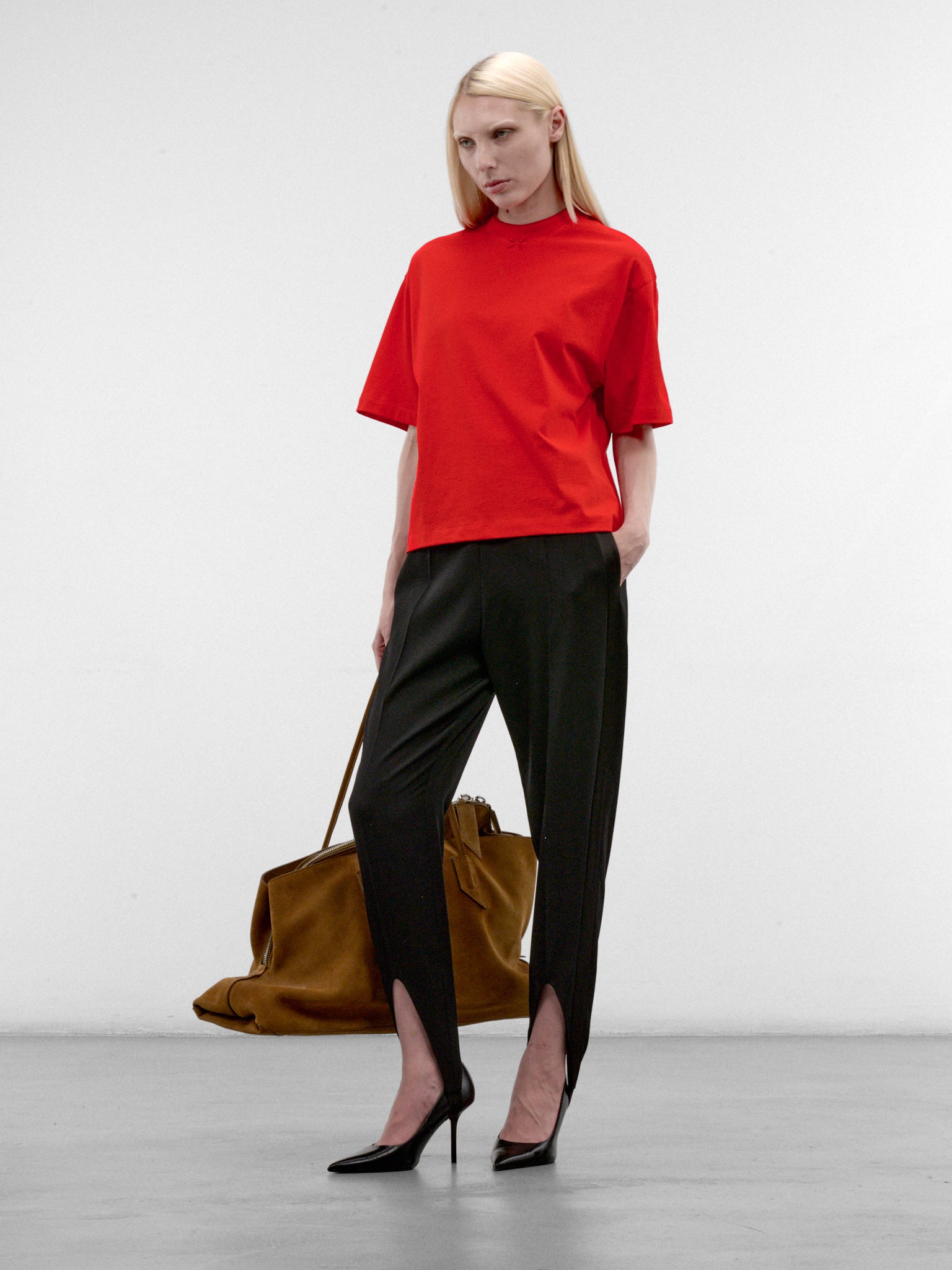 Red Cotton Lingerie Tee (S7-M-3047-2000-RED)