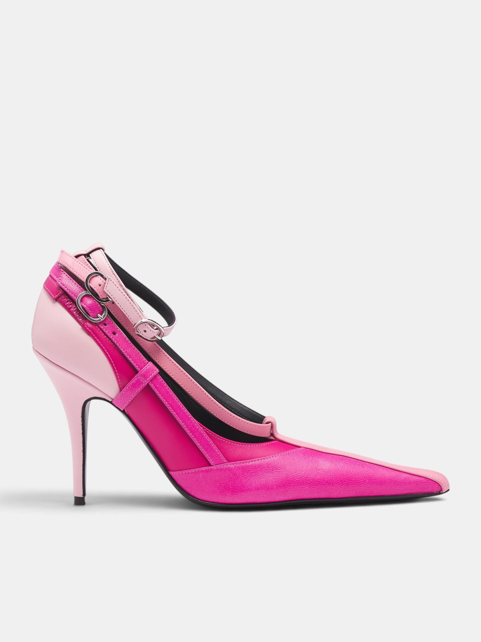 Pink All-In Layered Leather Pumps (S7-M-9028-4000-PINK)