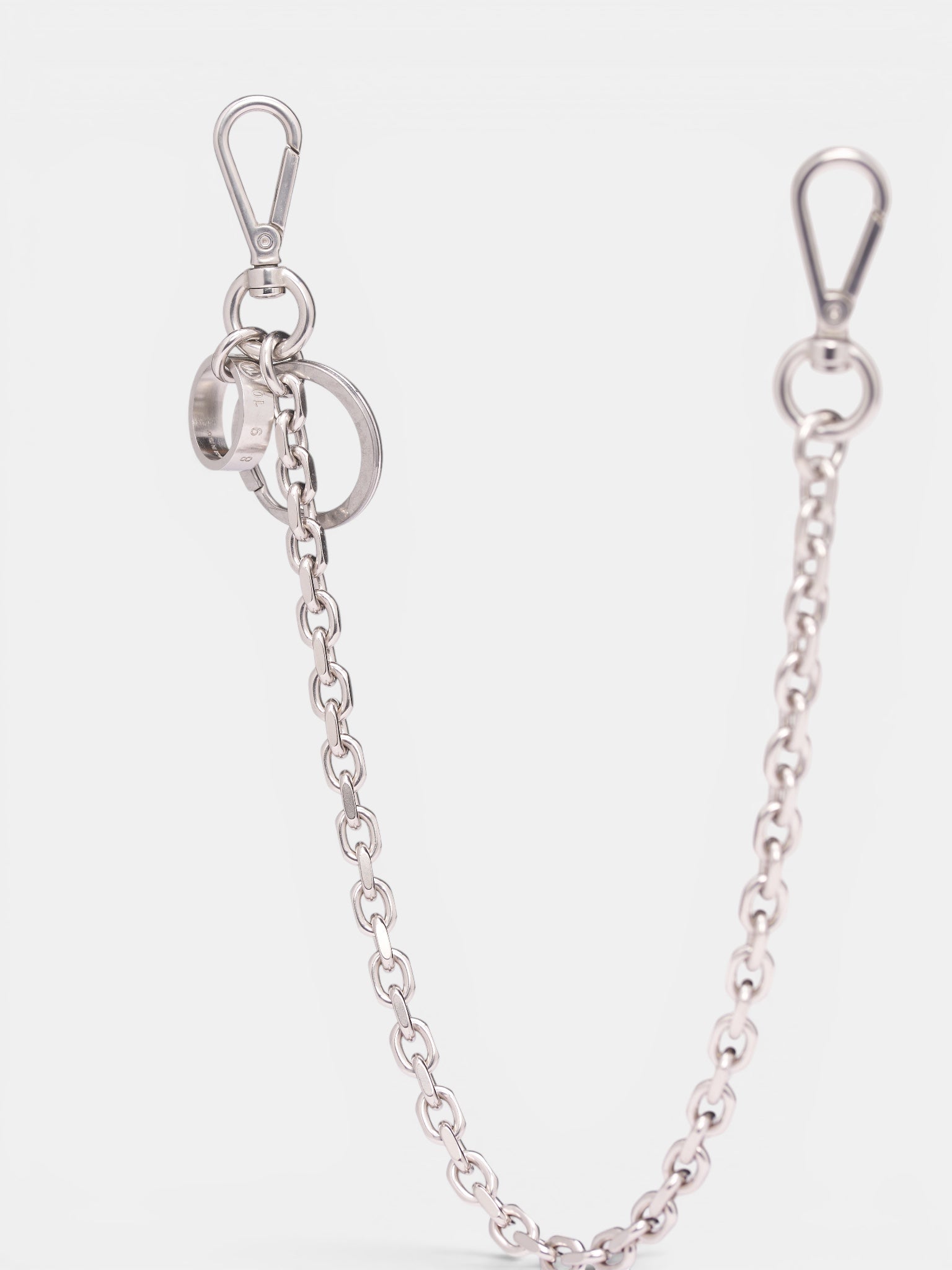 Silver Numeric Bag Chain (SA1UA0028-P9261-121SILVER)