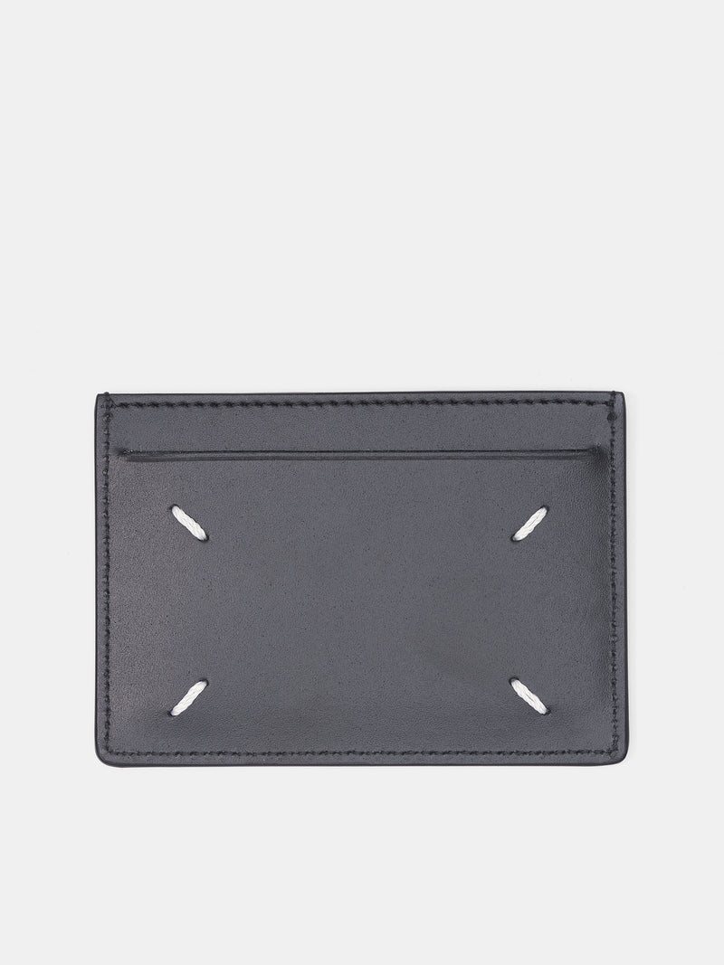 Black Small Leather Cardholder Wallet (SA1VX0007-P4745-T8013-BLACK)