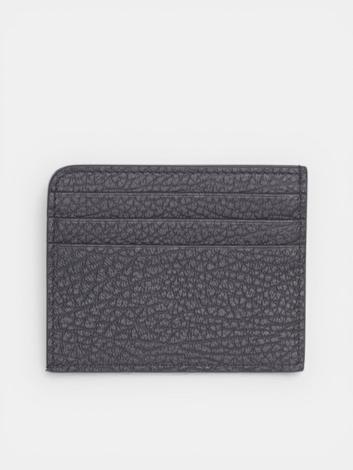 Black Grained Leather Cardholder Wallet (SA3VX0007-P4455-T8013-BLACK)