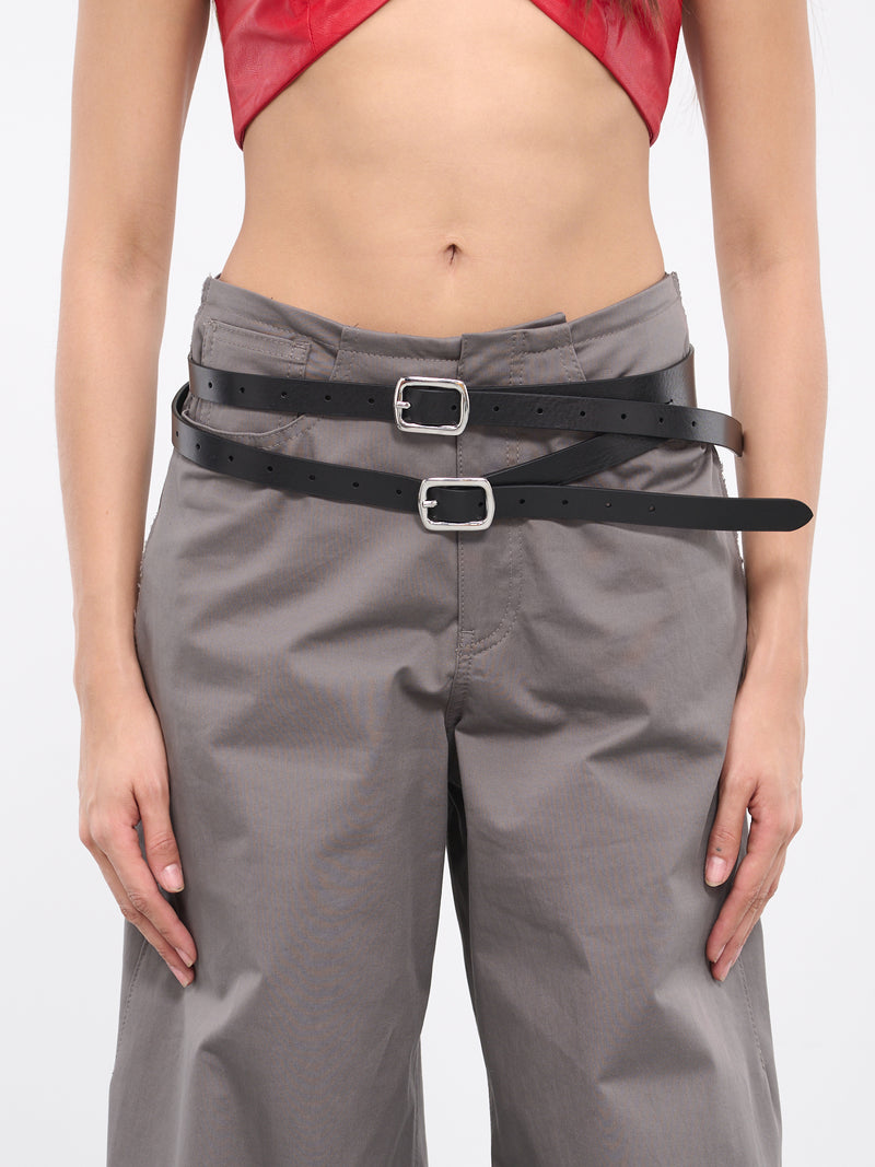 Double Split Belt (SA5TP0009-P5553-BLACK)