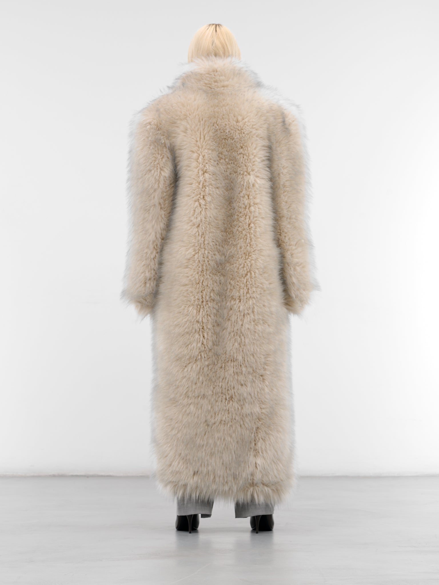 Gray Fur Sabrina Oversized Coat (SABRINA-COAT-GREY)