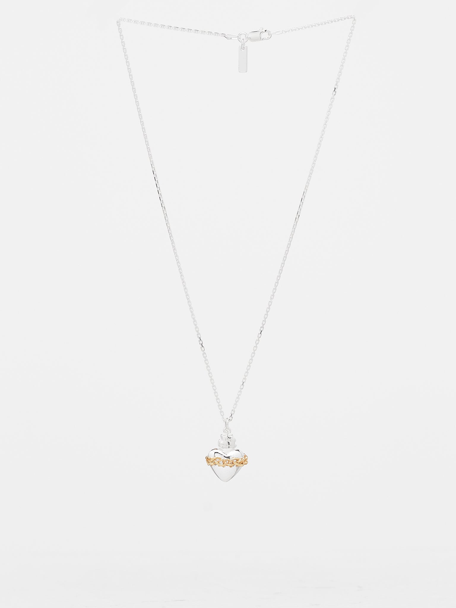 Sacred Heart Necklace (SACRED-HEART-STERLING-SILVER-G)