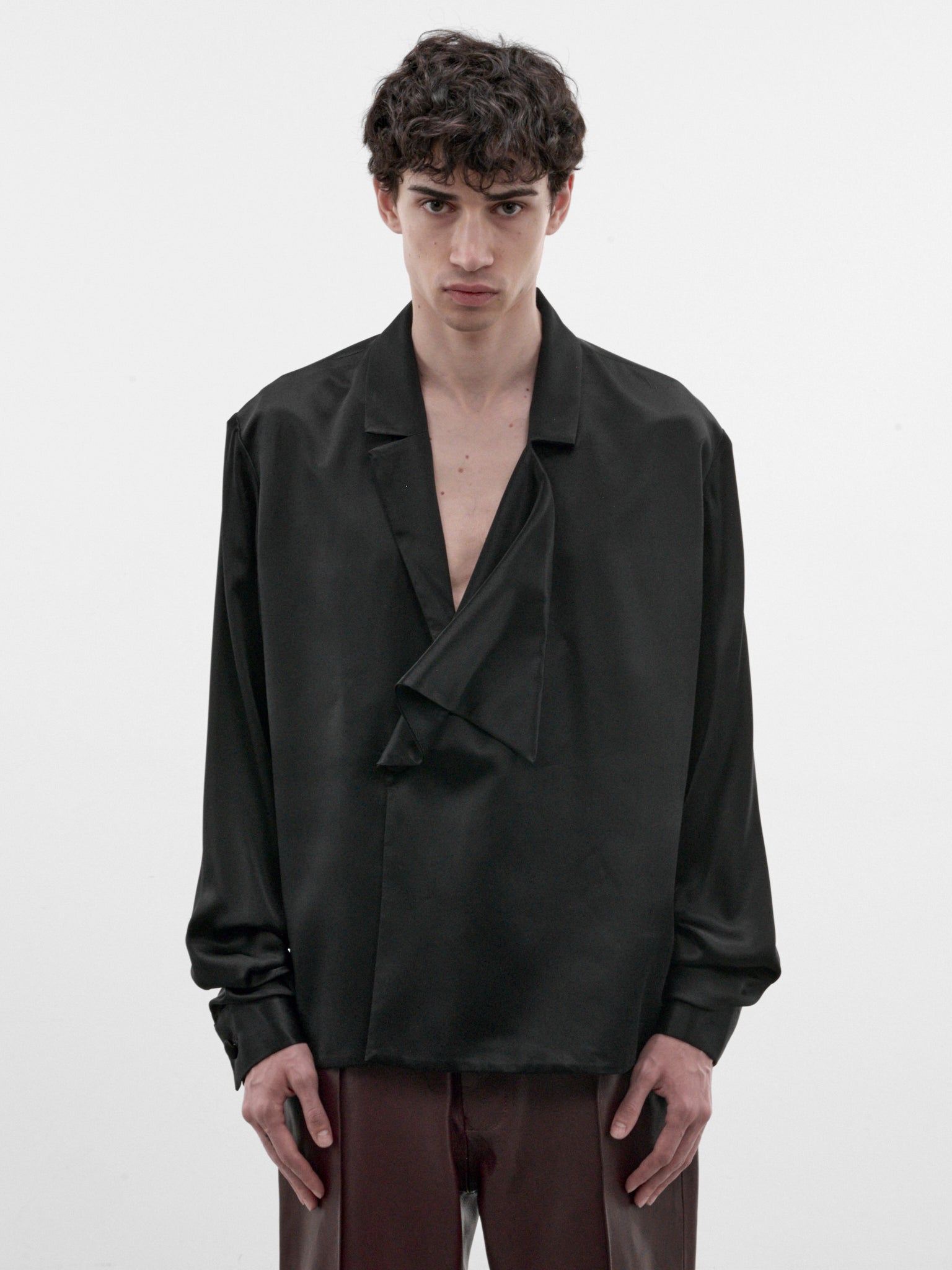 Sastre Black Silk Shirt (SASTRE-SHIRT-SILK-BLACK)