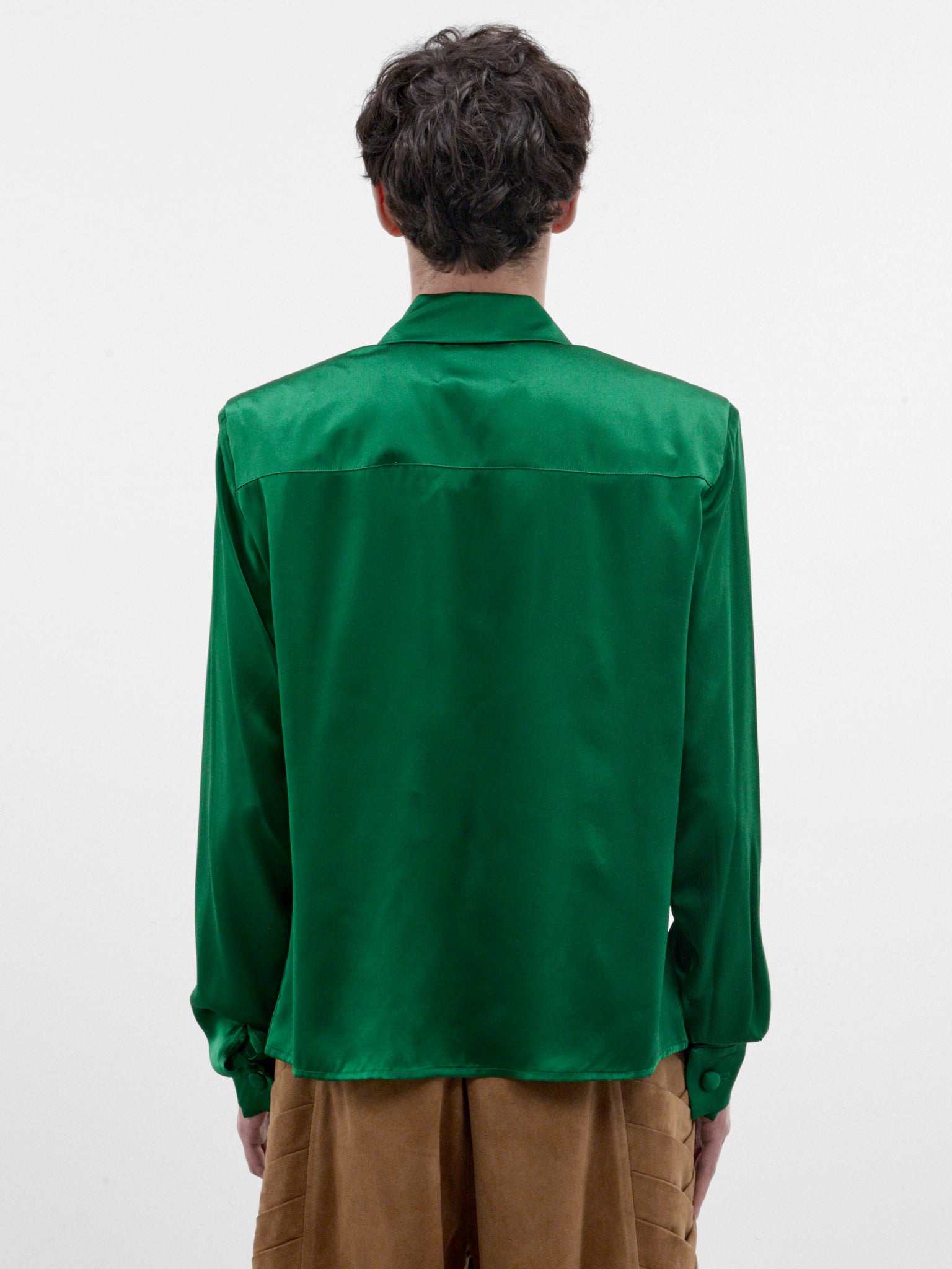 Sastre Green Silk Shirt (SASTRE-SHIRT-SILK-GREEN)