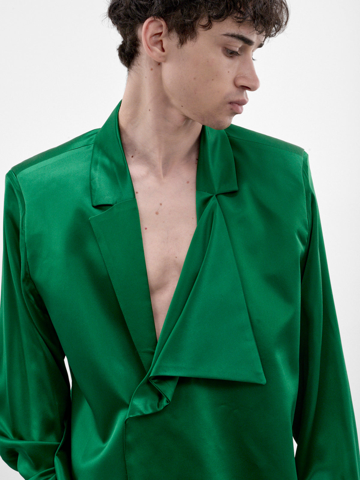 Sastre Green Silk Shirt (SASTRE-SHIRT-SILK-GREEN)
