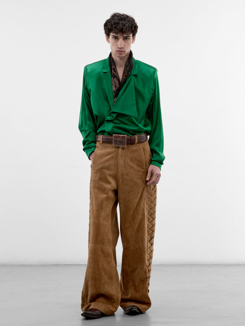 Sastre Green Silk Shirt (SASTRE-SHIRT-SILK-GREEN)
