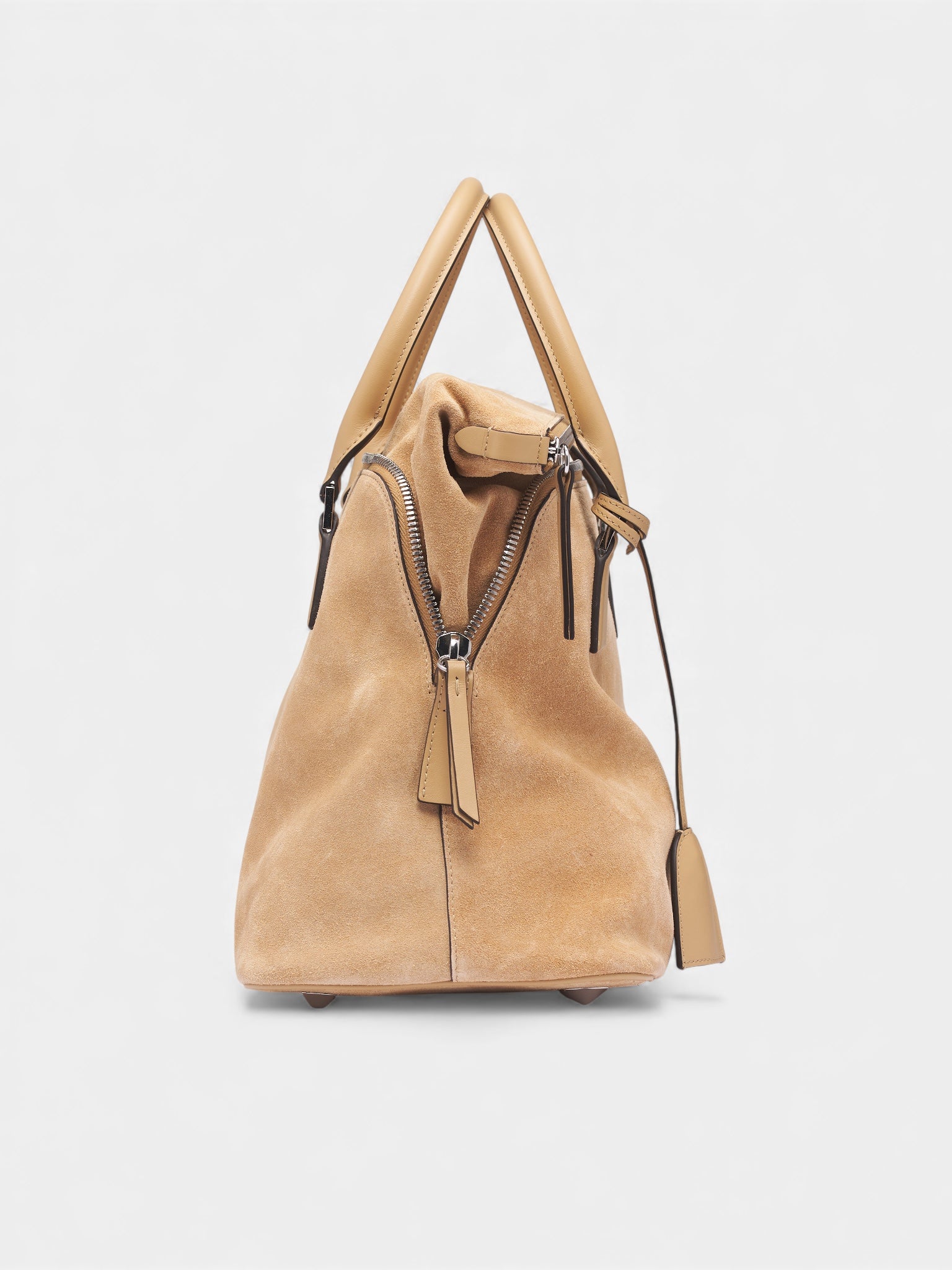 Beige Suede 5AC Soft Bag (SB1WG0085-P8829-HB316-BEIGE)
