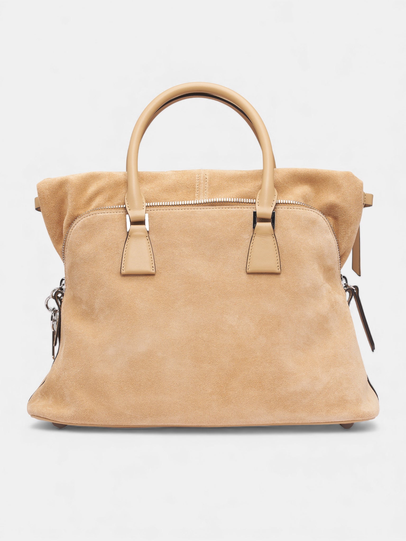 Beige Suede 5AC Soft Bag (SB1WG0085-P8829-HB316-BEIGE)