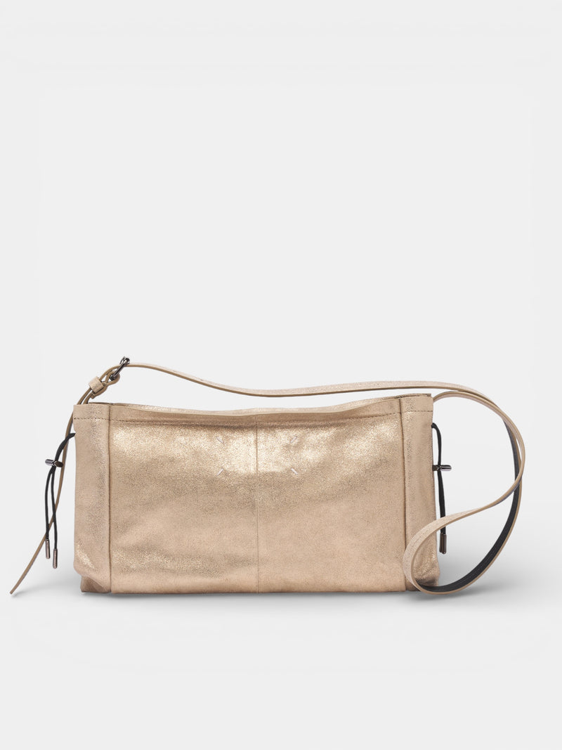 Gold Leather Baguette Bag (SB1ZH0004-P7453-GOLD)