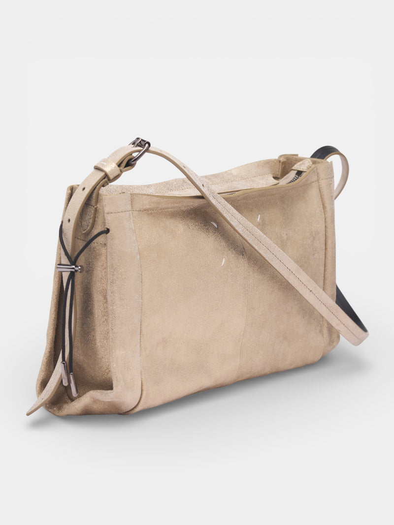 Gold Leather Baguette Bag (SB1ZH0004-P7453-GOLD)