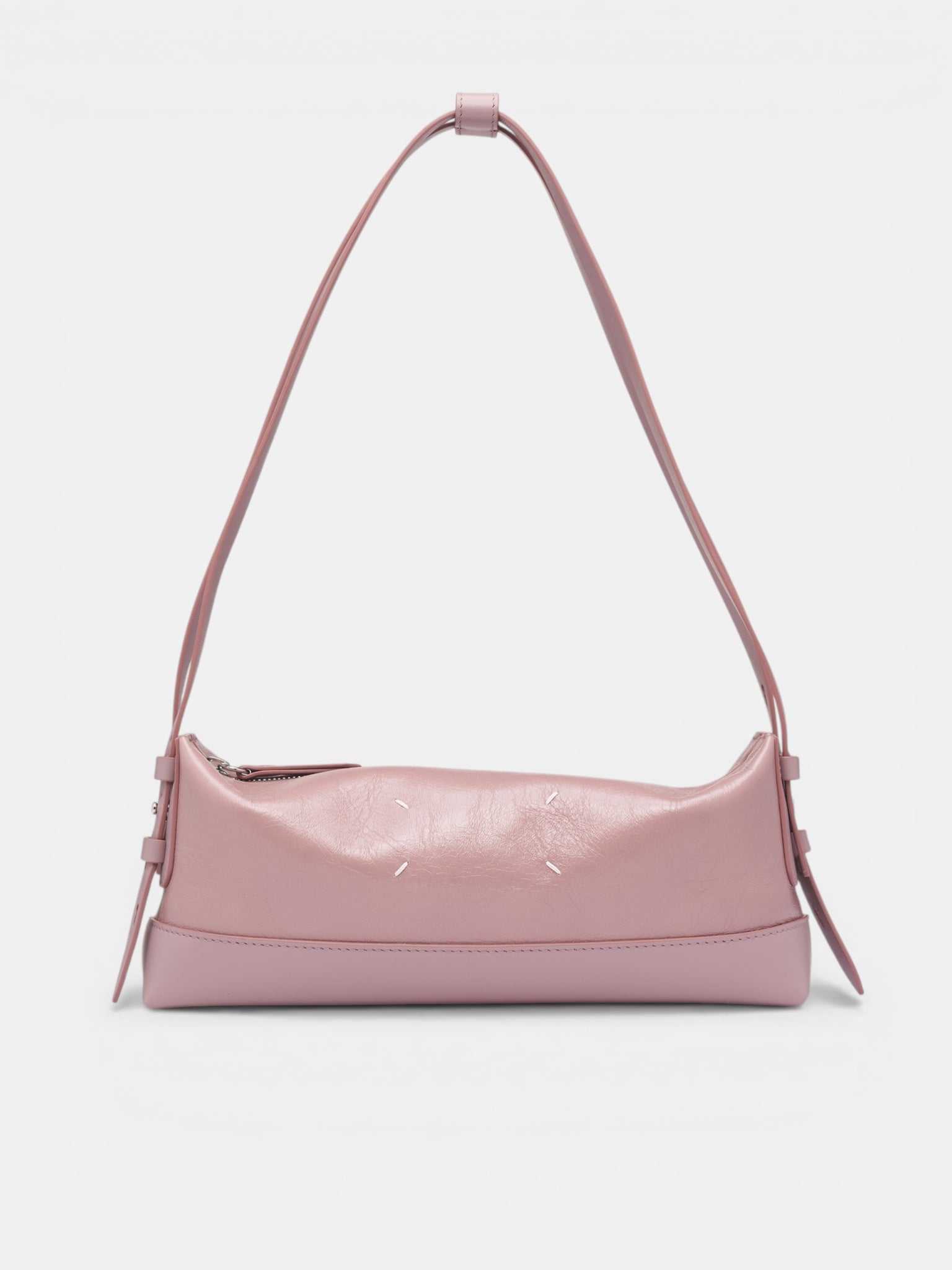 Pink Leather Belt Shoulder Bag (SB1ZH0006-P8830-HB332-PINK)